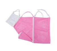 Sharplace Cat Bathing Bag Cat Shower Net Bag Anti Scratch Washing, Multifunctional for Ears Clean Nail Trimming Shower, Pink White