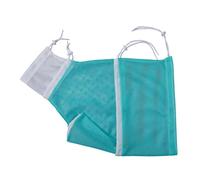 Sharplace Cat Bathing Bag Cat Shower Net Bag Anti Scratch Washing, Multifunctional for Ears Clean Nail Trimming Shower, Green White