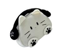 Sharplace Cat Pencil Case Pouch Stationery Organizer Zipper Pen Case Portable Storage Pen Bag for Teen Adults School Children Brushes, White Black