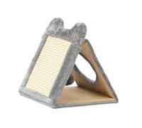 Sharplace Cat Scratch Pad Cat Scratching Board Pet Toy Practical with Interactive Hole Scratcher Cardboard Scratching Post for Kitten, Gray