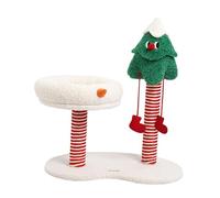 Sharplace Cat Scratch Post, Scratching Board Christmas Theme, Indoor Outdoor Climbing Rack Pet Climbing Frame for Kittens Jumping