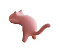 Sharplace Cat Shaped Hook for Desk Edge Table Hook Schoolbag Holder Self Sticky for Home Student School Office Storage and Organization, Pink