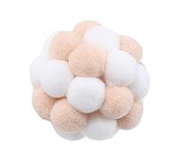 Sharplace Cat Toy Balls Chewing Toys Interactive Cat Toys for Small Medium Pets, White Light Brown