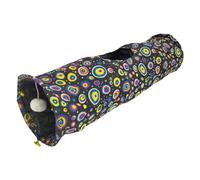 Sharplace Cat Tunnel Channel Tube Pet Supplies Scratch Resistant House Interactive Toy Nest for Kitten Indoor Cats Small Animals, Black