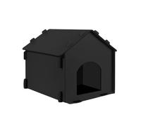 Sharplace Chicken Nesting Box Dog House Enclosed Sturdy Egg Laying Nest Box Waterproof for Farming Pet Supplies Outside Poultry Black, 56cmx48cmx50cm