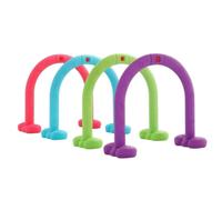 Sharplace Children Agility Arch Freestanding Training Hoop With Base Obstacle Course Balance Circle Motor Skill Arch Body suitable for birthday activities daycare gyms therapy playrooms, style to 1