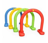 Sharplace Children Agility Arch Freestanding Training Hoop With Base Obstacle Course Balance Circle Motor Skill Arch Body suitable for birthday activities daycare gyms therapy playrooms, style to 2