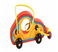 Sharplace Children Bead Game Wooden Bead Maze Activity Toy Early Learning Bead Fine Motor Toy Sensory Toy smooth steel wires and water based paint suitable for, Car Bead Maze