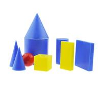 Sharplace Children Geometry Teaching Shapes Set Geometric Models Solids Figures Kit Polystyrene For Interactive Geometry Practice Suitable for classroom instruction homeschooling math centers