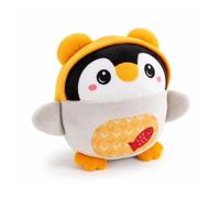Sharplace Children Learning Ball Bouncing Toy Musical Penguin Stuffed Animal Interactive Voice Repetition Speech Learning Soft Material Washable, Little Yellow Hat Penguin Music Jumping Ball