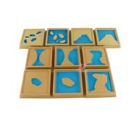 Sharplace Children Terrain Learning Geography Board Landform Tray With Contrast Colors Construction Encourages Spatial Understanding Suitable for classrooms