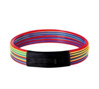 Sharplace Children Training Agility Hoop Exercise PP Material Skill Training For Kids Training School Workouts, 50cm, 12 Pieces, Mixed Colors, With Carrying Strap
