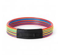 Sharplace Children Training Agility Hoop Exercise PP Material Skill Training For Kids Training School Workouts, 70cm, 12 Pieces, Mixed Colors, With Carrying Strap