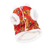 Sharplace Chinese Styles Dog Costume Dog Tang Suit Soft Warm New Year Dog Dragon Robe Costume for Dogs Cats Spring Festival Celebration, XXL