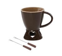 Sharplace Chocolate Fondue Pot Tea Light Porcelain Melting Pot 200ml Melting Mug Home Butter Melt Pot Fondue Pot Set Cheese Fondue Pot