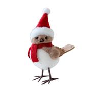 Sharplace Christmas Decoration,Bird Xmas Tabletop Ornament Creative Small Bird Figurine Cute for Xmas Holiday Fireplace Desktop Decor, Style B