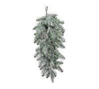 Sharplace Christmas Teardrop Swag, Front Door Wreath Christmas Swag Garland Artificial Decorations for Stairs, Hanging Wall Swags, Artificial Wreath for Celebration Thanksgiving Wedding Anniversary