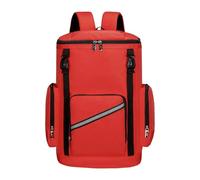 Sharplace Cleaning Tools Backpack Utility Bag Water Resistant Portable Multifunctional Tool Organizer Tools Storage Bag for Electrician, Red