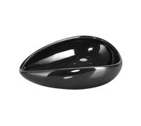 Sharplace Coffee Bean Weighing Tray, Coffee Bean Dosing Cup, Tea Accessory, Porcelain Portable Kitchen Coffee Bean Weighing Bowl, Black