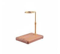 Sharplace Coffee Stand Pour Dripper Holder Station With Adjustable Dripper Loop And Solid Wood Base For Balanced Pour And Uniform Bloom Suitable for home office, Gold Bronze, Solid Wood A