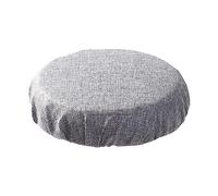 Sharplace Collapsible Stool Cushion Seat Cushion for Chair Office Outdoor Activities Fishing Folding Stool Cushion, Stool Covers Round for Hiking, Travel, Gray Imitation linen