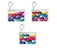 Sharplace Color Analysis Keychain Acrylic Geometric Palette Purse Accessory With Crisp Printed Look layered geometric design stands, Cool Winter, Dark Winter, Bright Winter