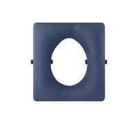 Sharplace Commode Chair Cushion Toilet Seat Cushion Seniors Disabled Waterproof Thickened Camping Toilet PU Leather Universal Household, Round Hole