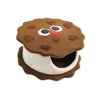 Sharplace Cookie Bed Cat Hideaway Kennel Small Animal House Snooze Sleeping Kitten Cave Bed Condo for Chihuahua Bunny Hamster Cats