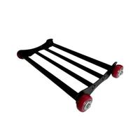 Sharplace Core Training Apparatus with Frame Non-Folding Abdominal Wheel with Crossbars Anti-Slip Waist Strength for Personal Trainers, Gym Use