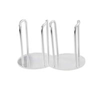 Sharplace Cup Lid Storage Organizer Disposable Paper Cup Holder Paper Cup Stand Paper Cup Dispenser for Breakroom Coffee Milk Tea Shop, double argent