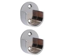 Sharplace Curtain Pole Recess Wall Bracket Curtain Rods Finials Window Accessories, 25mm
