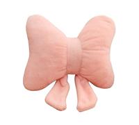 Sharplace Cute Bow Pillow Bow Throw Pillow Simple Comfortable Bedside Cushion Sofa Cushion for Office Farmhouse Study Room Decoration, Pink