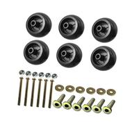 Sharplace Deck Wheels Kit with Bolts Locknuts Maintenance Parts Sturdy Replacement Hardware Kit for 103-7263 109-9011 103-3168, 6 Pieces Kit