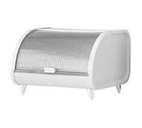 Sharplace Desktop Storage Box Snack Makeup Storage Box Countertop Bread Bin Holder Creative Bread Container Farmhouse for Bakery Pantry, white