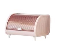 Sharplace Desktop Storage Box Snack Makeup Storage Box Countertop Bread Bin Holder Creative Bread Container Farmhouse for Bakery Pantry, pink