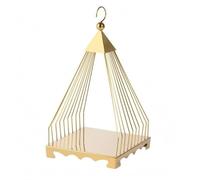 Sharplace Dessert Display Stand Birdcage Cake Stand Pastry Rack Buffet Riser With Polished Look Treat Arrangement In Stainless Steel Suitable for banquets , Diamond Bird Cage Single-Layer Gold