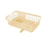 Sharplace Dish Drying Rack,Counter Dish Drainer,Multifunctional Kitchen Drying Rack with Spout for Cups,Forks,Countertop Bowls Kitchen, yellow