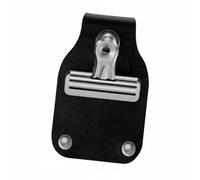Sharplace Display Clip Race Number Holder Tag Loop Mount with PU Leather Construction and Snap Closure for Reliable Bib Security Suitable for Road Races Cross Country Store Greeters, Black