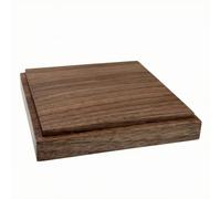 Sharplace Display Stand Walnut Wood Base Pedestal Riser With Square Edges Layered Form Support suitable for tea table desk shelf home decoration office display gift giving , 18 18 2cm
