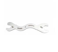 Sharplace Diving Equipment Wrench Scuba Regulator Spanner Fitting Tool Maintenance Wrench Compact Stainless Steel SS304 Resistant Portable Suitable for Dive, 1/2 Vs 5/8