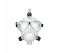 Sharplace Diving Face Full Snorkel Gear Unified Breathing Assembly Regulator Ready Tempered Silicone Skirt For Scuba Diving Work , Transparent , Full Face Mask