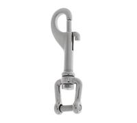Sharplace Diving Hook Stainless Steel 316 Snap Hook Connector Clip With Double Eye And Side Locking Pin For Fast One Hand suitable for diving equipment boat rigging mooring lines, 85mm