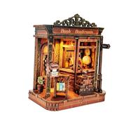Sharplace DIY Miniature Dollhouse Kit 3D Puzzle Model Hobbies DIY Crafts Desktop Decor Handmade Doll House for Adults Birthday Gift, Bookstore