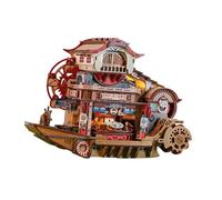 Sharplace DIY Miniature House Kit Educational Toy Ornaments Mini Diorama Building Kit Handmade Tiny House Toys for Friends Teens Family