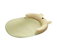 Sharplace Dog Cooling Mat Cat Sleeping Bed with Pillow Around Breathable Soft Cute Pets Nest Pet Cushion Summer Pad for Dog Puppy Cats, Yellow