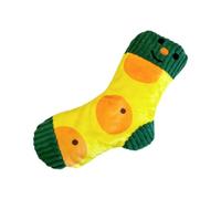 Sharplace Dog Puppy Stuffed Toy Stuffed Socks for Small Medium and Large Dogs Bite Cartoon Funny Squeaky Plush Toy Pets Entertaining, Orange