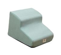 Sharplace Dog Stair Ladder, Compact Pet Stairs for Small Dogs and Cats, Removable Cover Non Slip 2 Steps Pet Ramp for Car Bed Home, Blue