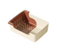 Sharplace Dog Toilet Litter Tray Raised Edge Deep Pet Supplies Sturdy Pet Pee Toilet Dog Potty Pad for Kitten Outdoor Cats Bunny Indoor, Beige