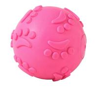 Sharplace Dog Toy Squeaky Dog Ball Squeak Entertainment Chew Toy Ball Pet Supplies for Training Puppy Pet Playing, Rose Red