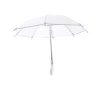 Sharplace Dollhouse Miniature Umbrella,Cute Umbrella Parasol Ornament,Kids Children Toy,Hanging Decorative Prop for 18 inch Girls Dolls, white